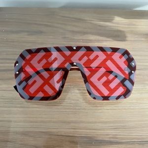 Square Red Sunglasses